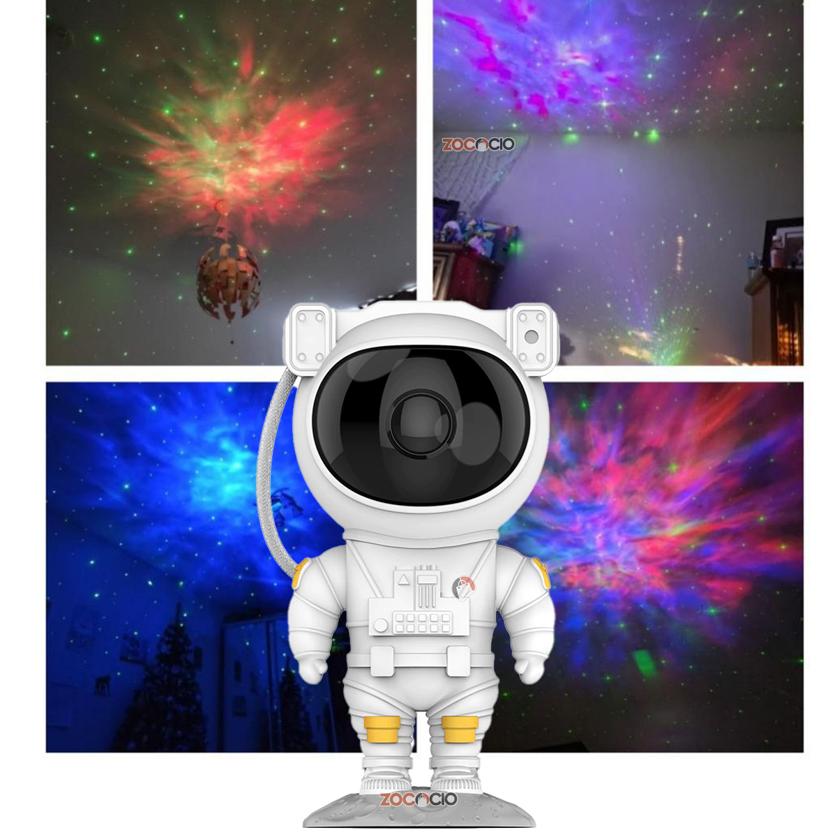 Lampara Proyector Astronauta De Galaxia